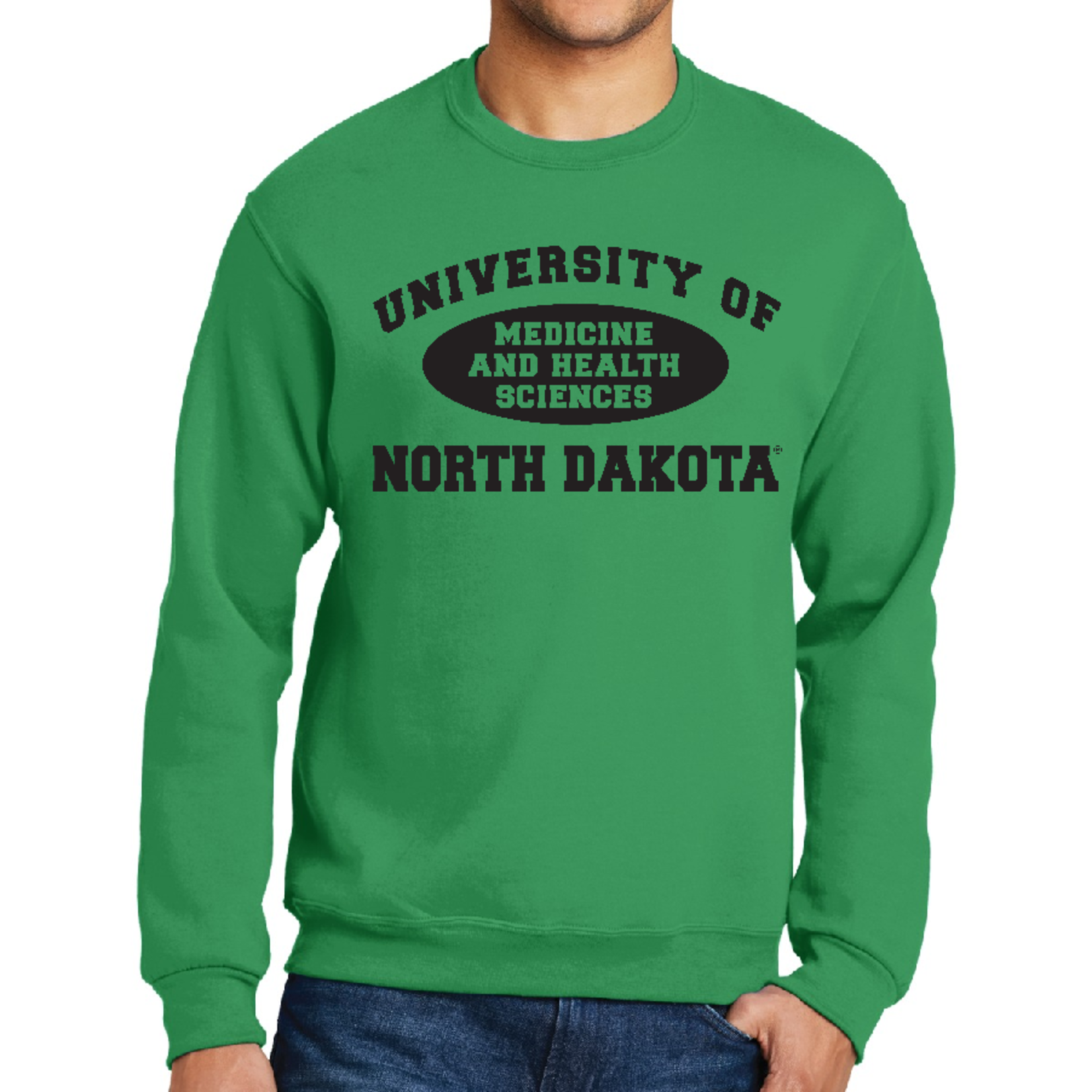 AHUNDYP UND Med School Arch Crewneck