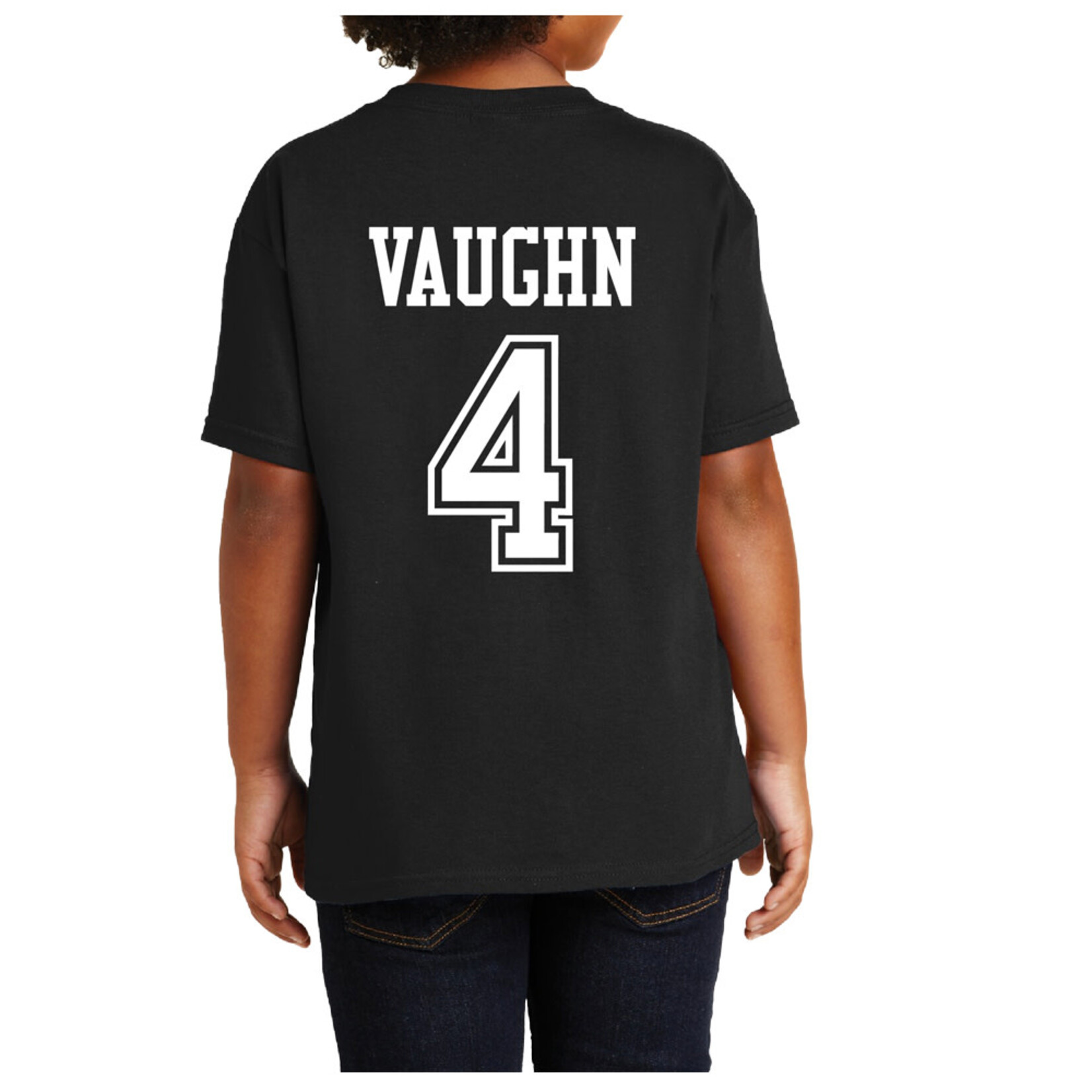 AHUNDYP #4 Quincy Vaughn North Dakota Football Youth Sport Tee