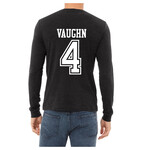 AHUNDYP #4 Quincy Vaughn North Dakota Football Sport Adult Long Sleeve