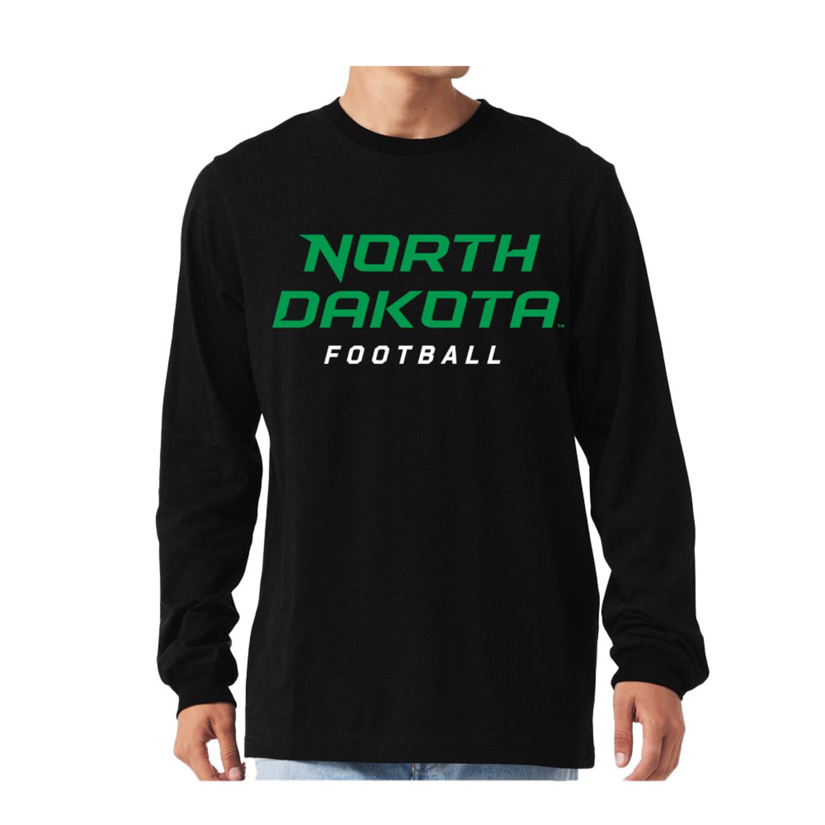 AHUNDYP #4 Quincy Vaughn North Dakota Football Sport Adult Long Sleeve