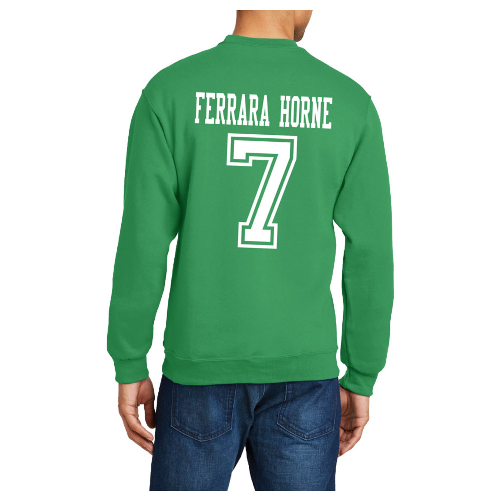 AHUNDYP #7 Nevaeh Ferrara Horne North Dakota Basketball Sport Adult Crew