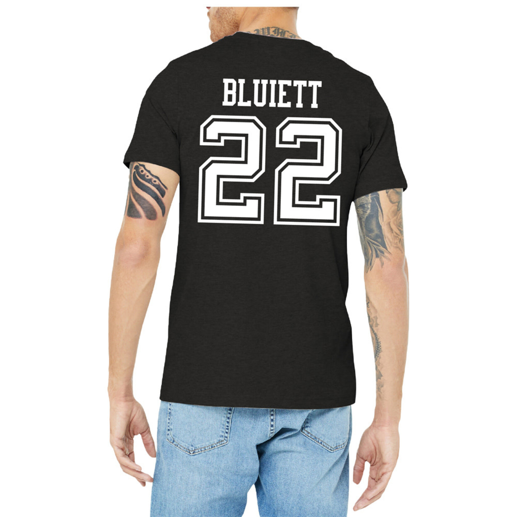 AHUNDYP #22 Antonio Bluiett North Dakota Football Sport Adult Tee