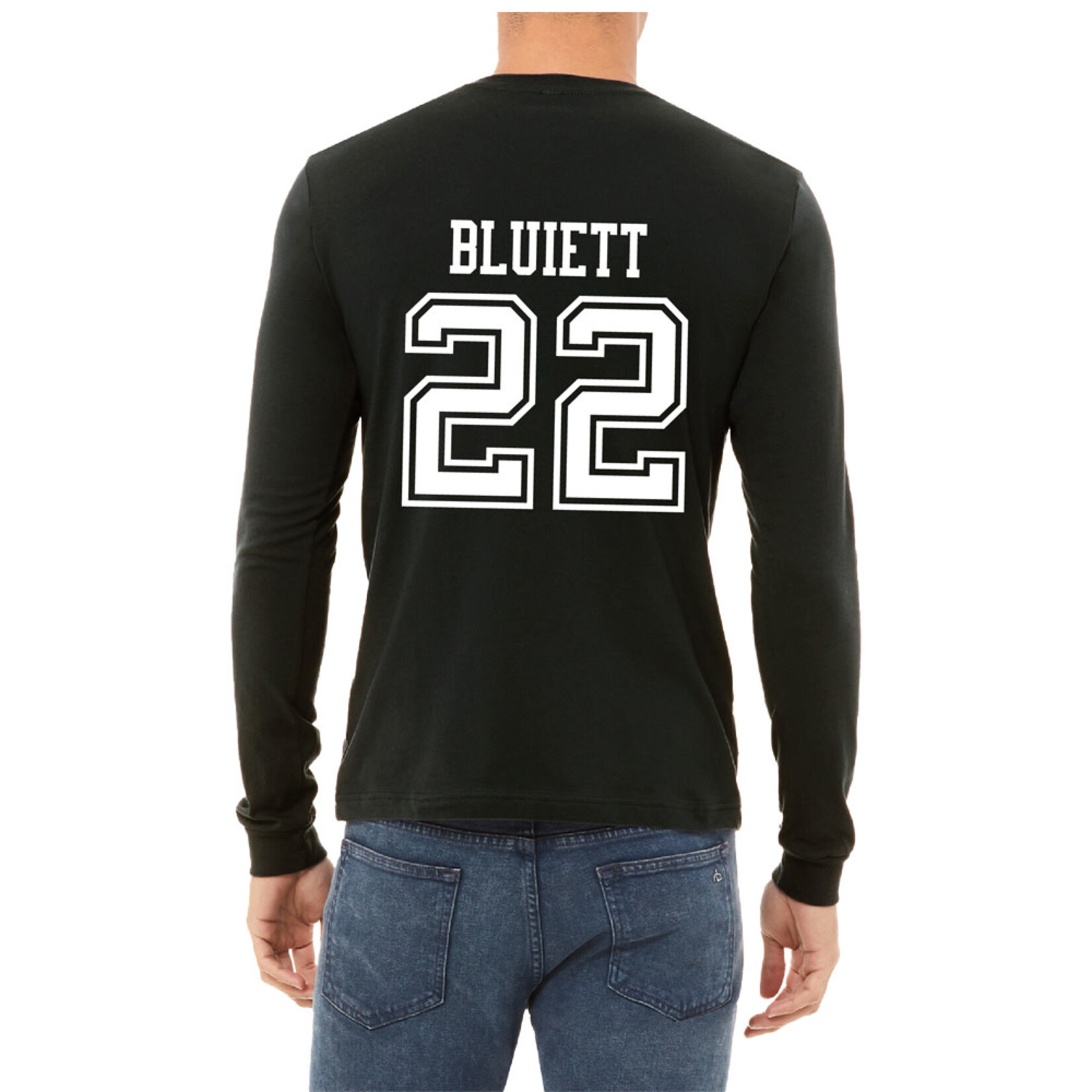 AHUNDYP #22 Antonio Bluiett North Dakota Football Sport Adult Long Sleeve