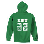AHUNDYP #22 Antonio Bluiett North Dakota Football Sport Youth Hood