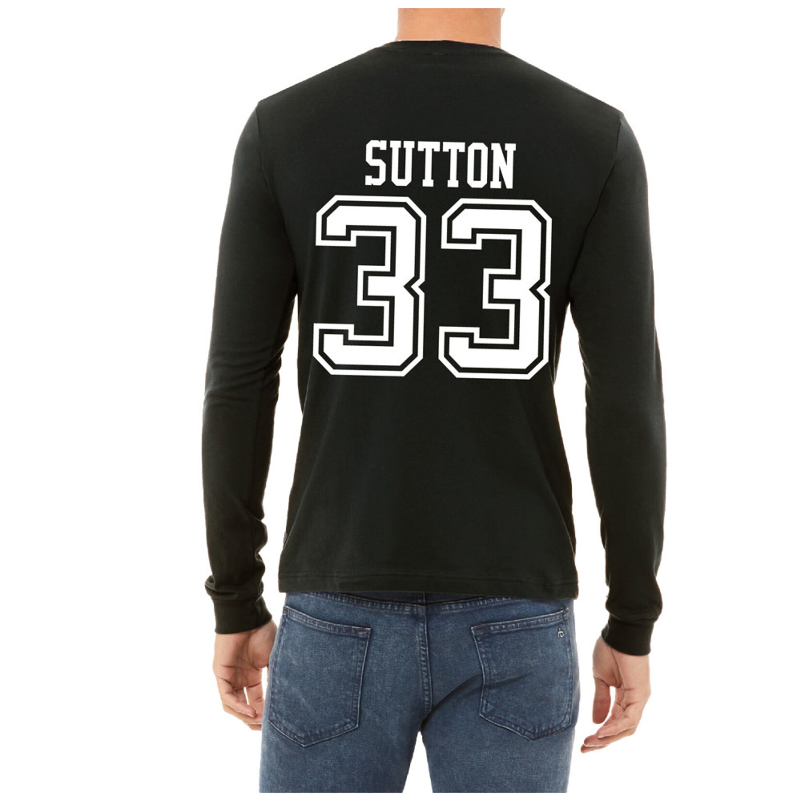 AHUNDYP #33 Jett Sutton North Dakota Football Sport Adult Long Sleeve