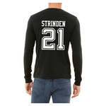 AHUNDYP #21 Ben Strinden North Dakota Hockey Sport Adult Long Sleeve