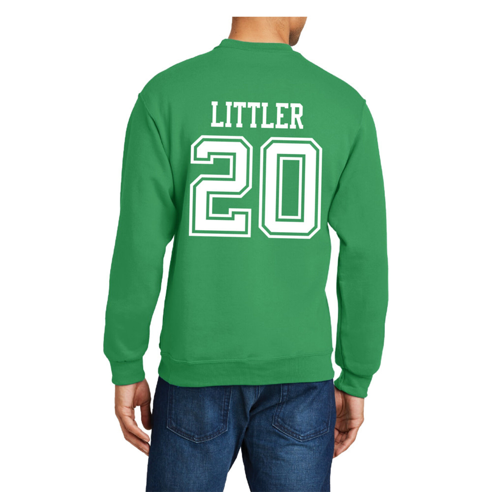 AHUNDYP #20 Cade Littler North Dakota Hockey Sport Adult Crew