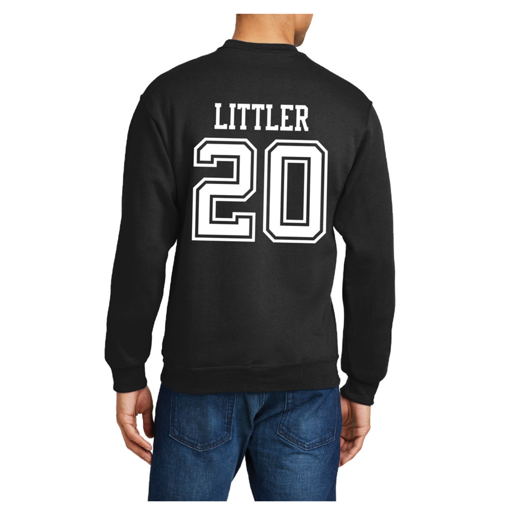 AHUNDYP #20 Cade Littler North Dakota Hockey Sport Adult Crew