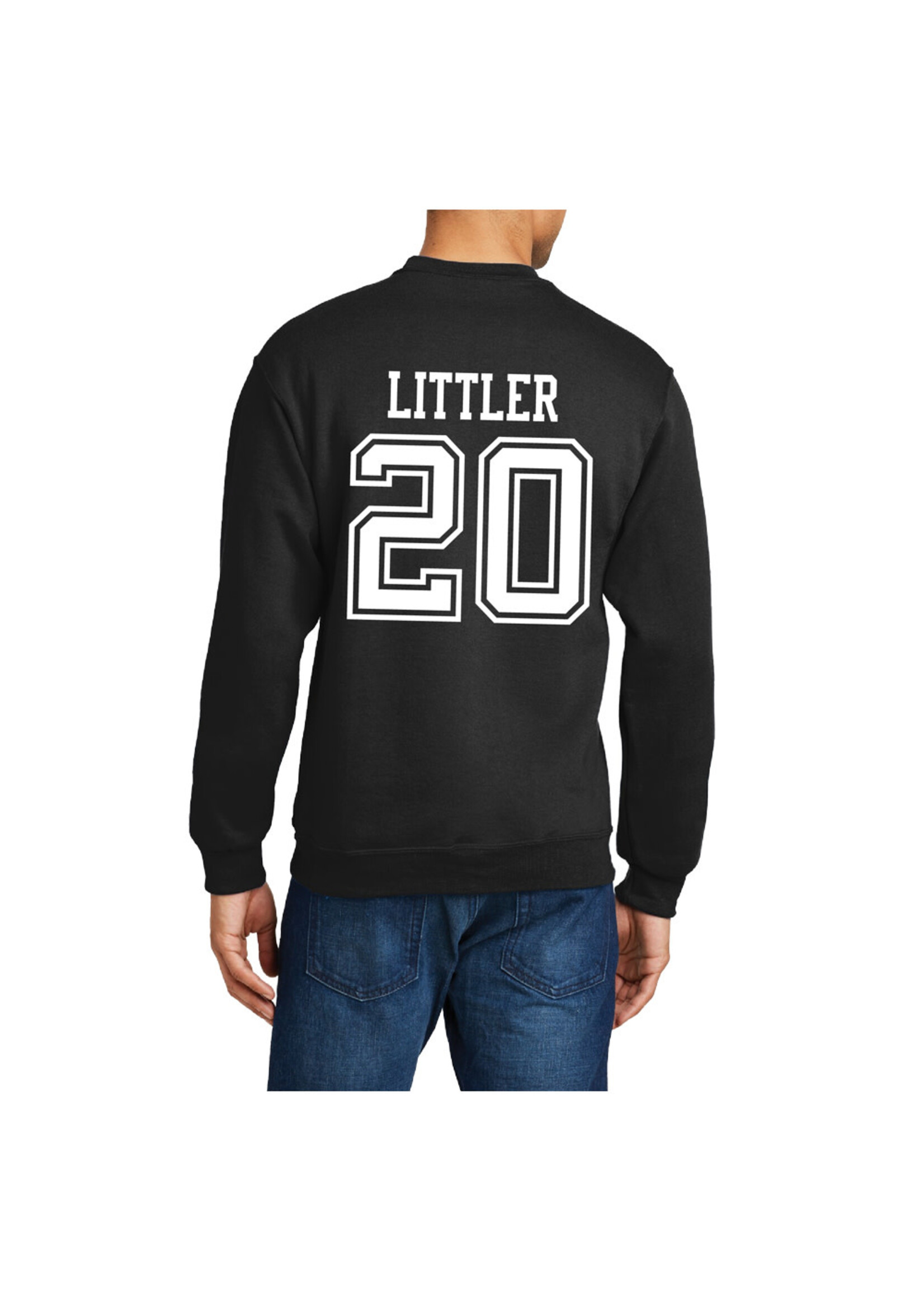 AHUNDYP #20 Cade Littler North Dakota Hockey Sport Adult Crew