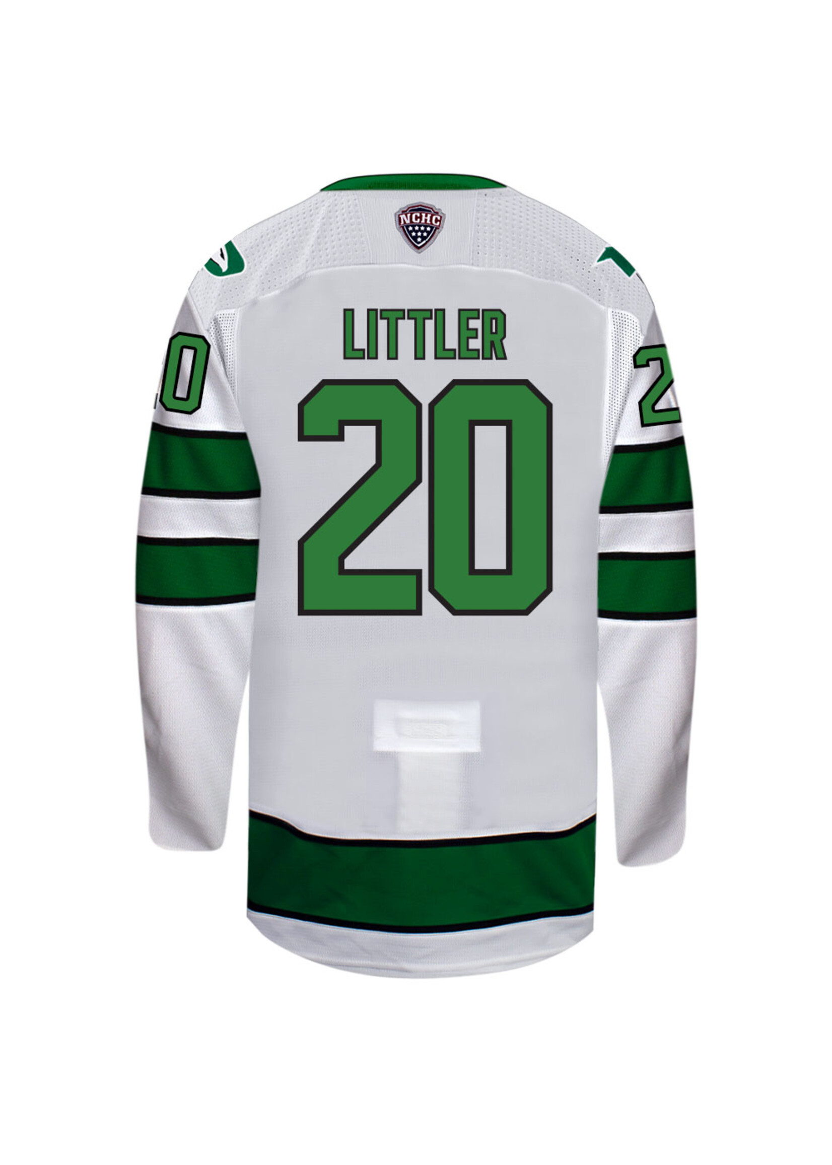 Beauty Unis #20 Cade Littler North Dakota Hockey Beauty Youth Jersey