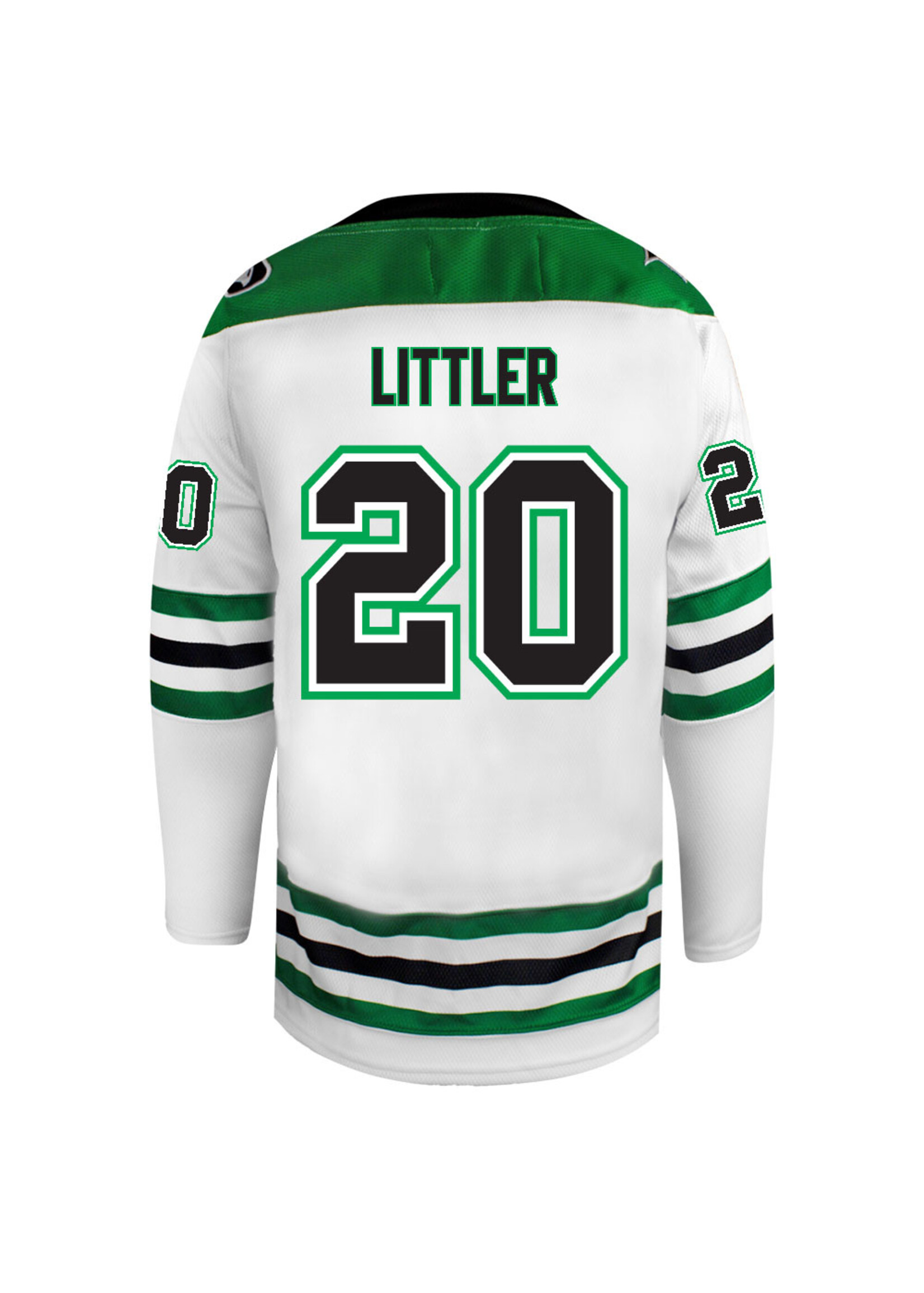 Beauty Unis #20 Cade Littler North Dakota Hockey Beauty Youth Jersey