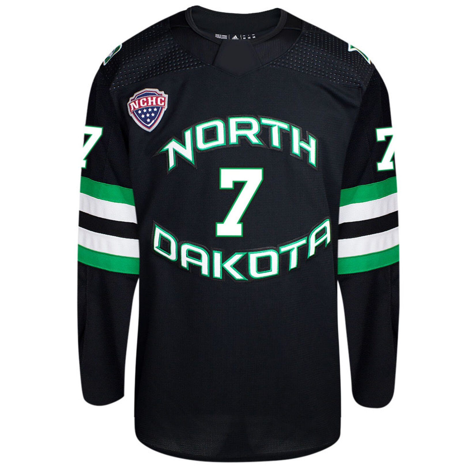 AHUNDYP #7 Mac Swanson Adidas Authentic North Dakota Hockey Jersey