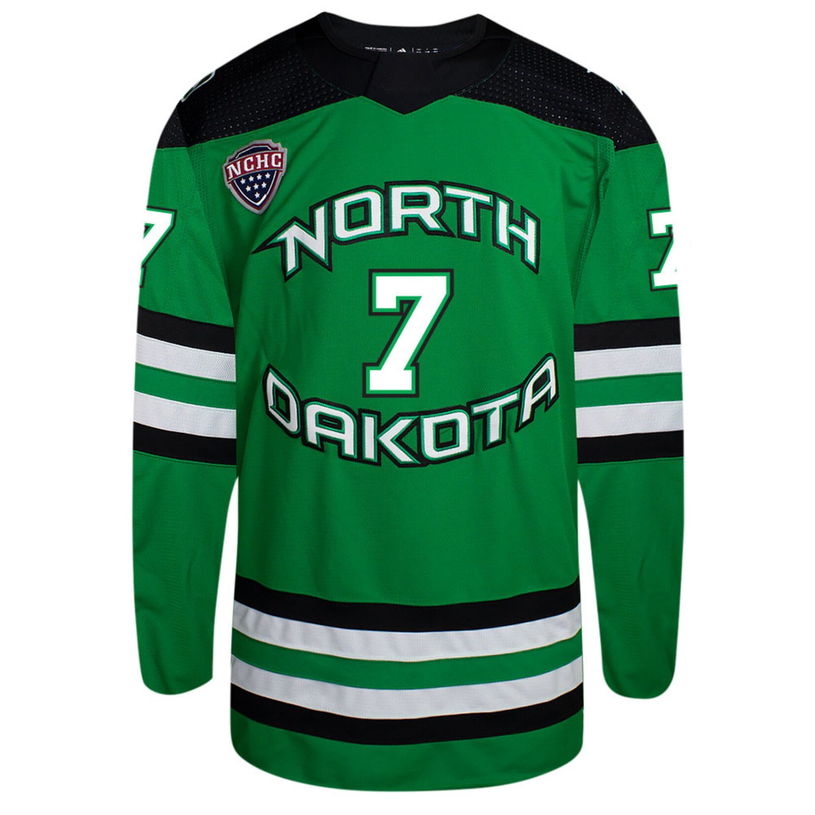 AHUNDYP #7 Mac Swanson Adidas Authentic North Dakota Hockey Jersey