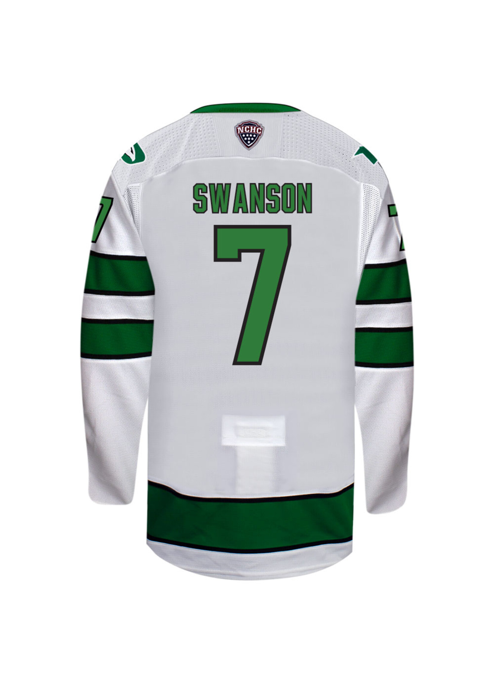 Beauty Unis #7 Mac Swanson North Dakota Hockey Beauty Youth Jersey
