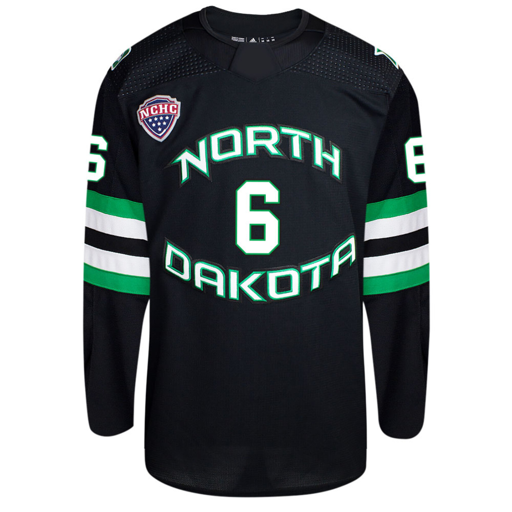 AHUNDYP #6 EJ Emery Adidas Authentic North Dakota Hockey Jersey