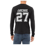 AHUNDYP #27 Louis Jamernik North Dakota Hockey Sport Adult Long Sleeve