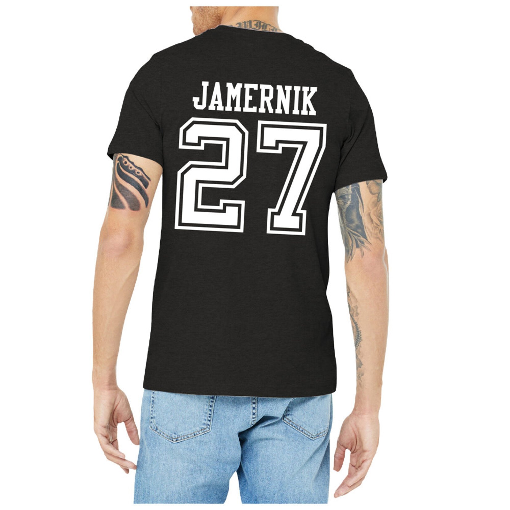 AHUNDYP #27 Louis Jamernik North Dakota Hockey Sport Adult Tee