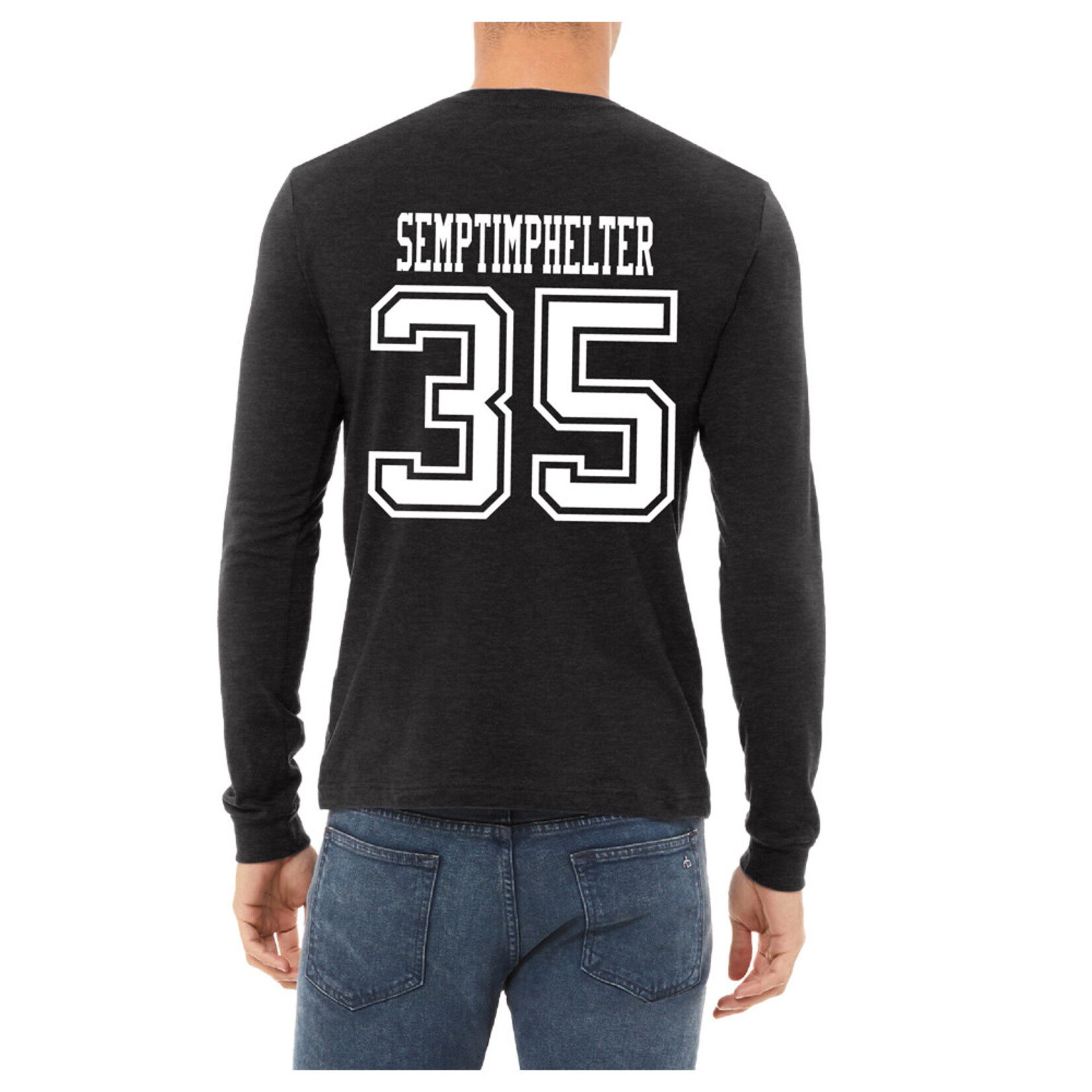 AHUNDYP #35 TJ Semptimphelter North Dakota Hockey Sport Adult Long Sleeve