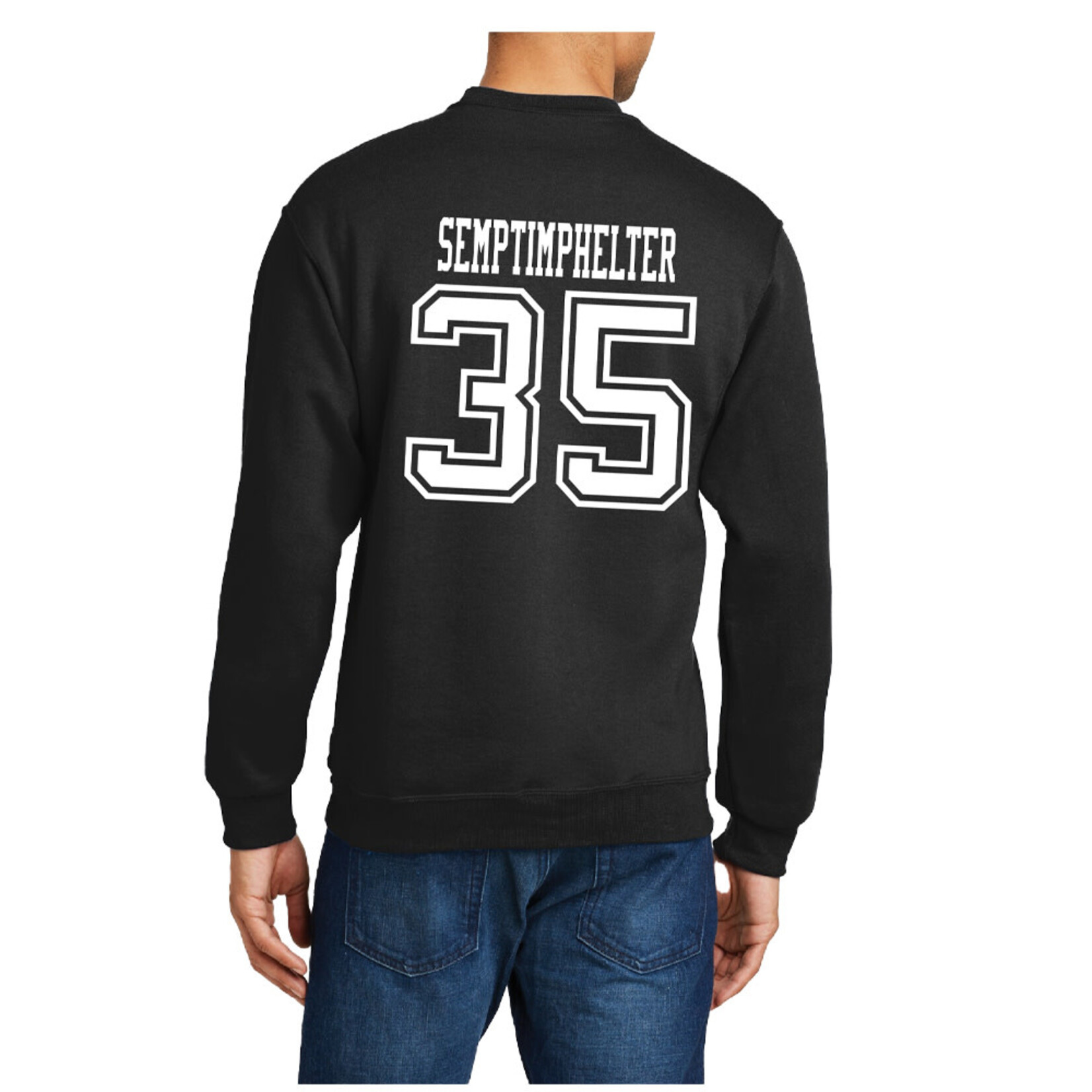 AHUNDYP #35 TJ Semptimphelter North Dakota Hockey Sport Adult Crew