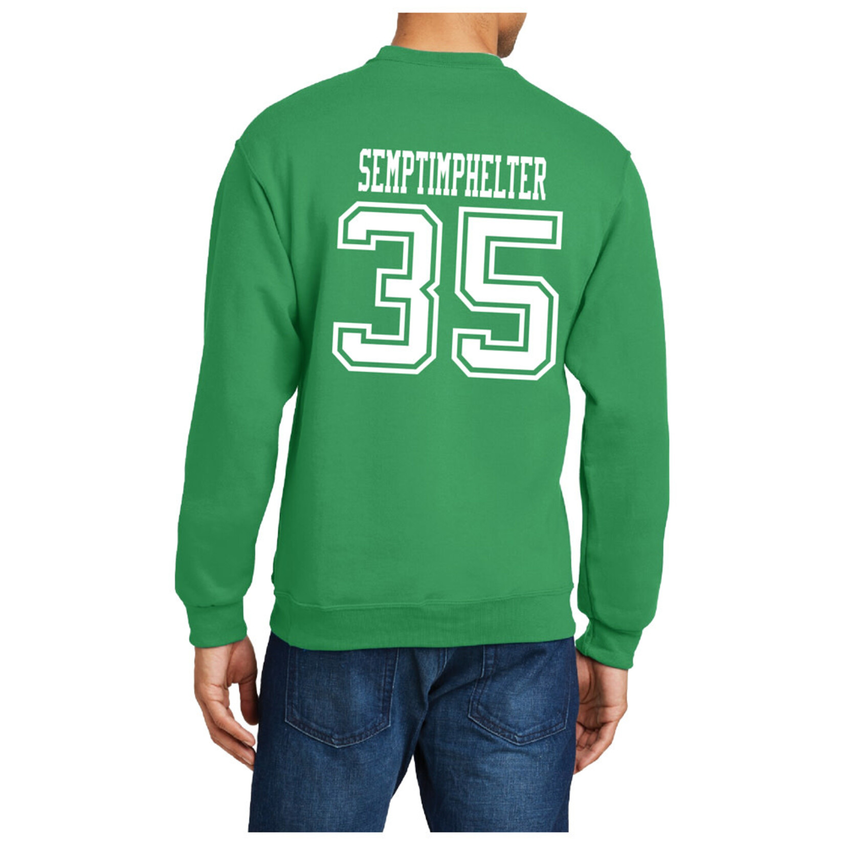 AHUNDYP #35 TJ Semptimphelter North Dakota Hockey Sport Adult Crew