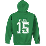 AHUNDYP #15 Carter Wilkie North Dakota Hockey Sport Adult Hood