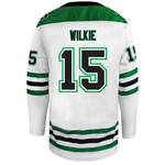 AHUNDYP #15 Carter Wilkie Adidas Authentic North Dakota Hockey Jersey