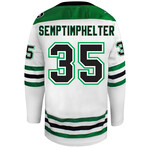 AHUNDYP #35 TJ Semptimphelter Adidas Authentic North Dakota Hockey Jersey