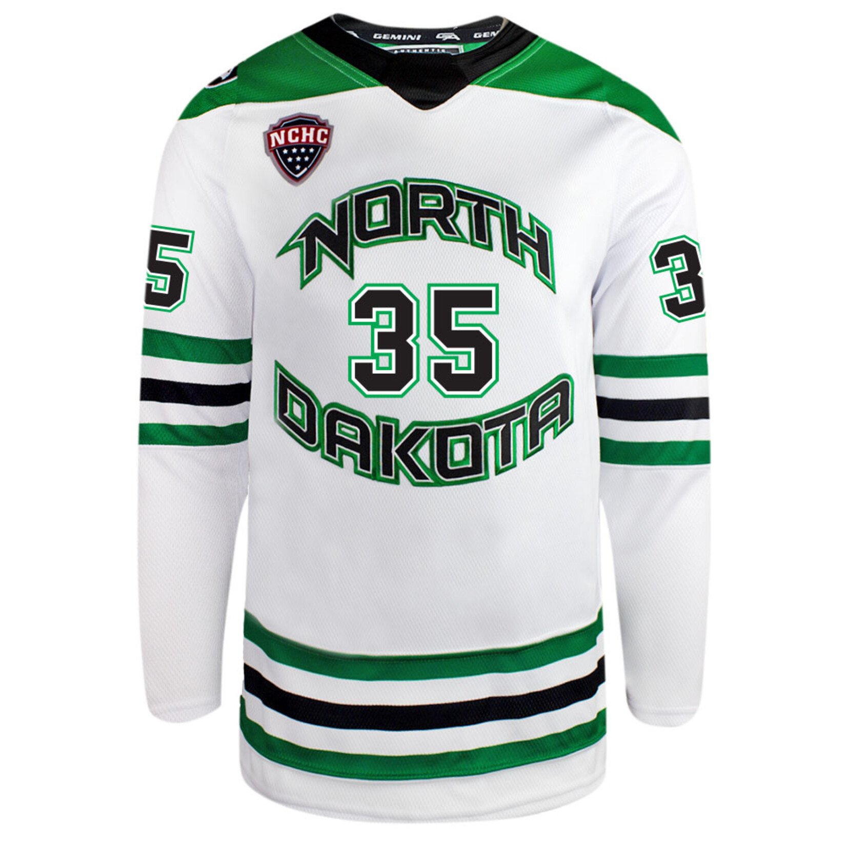 AHUNDYP #35 TJ Semptimphelter Adidas Authentic North Dakota Hockey Jersey