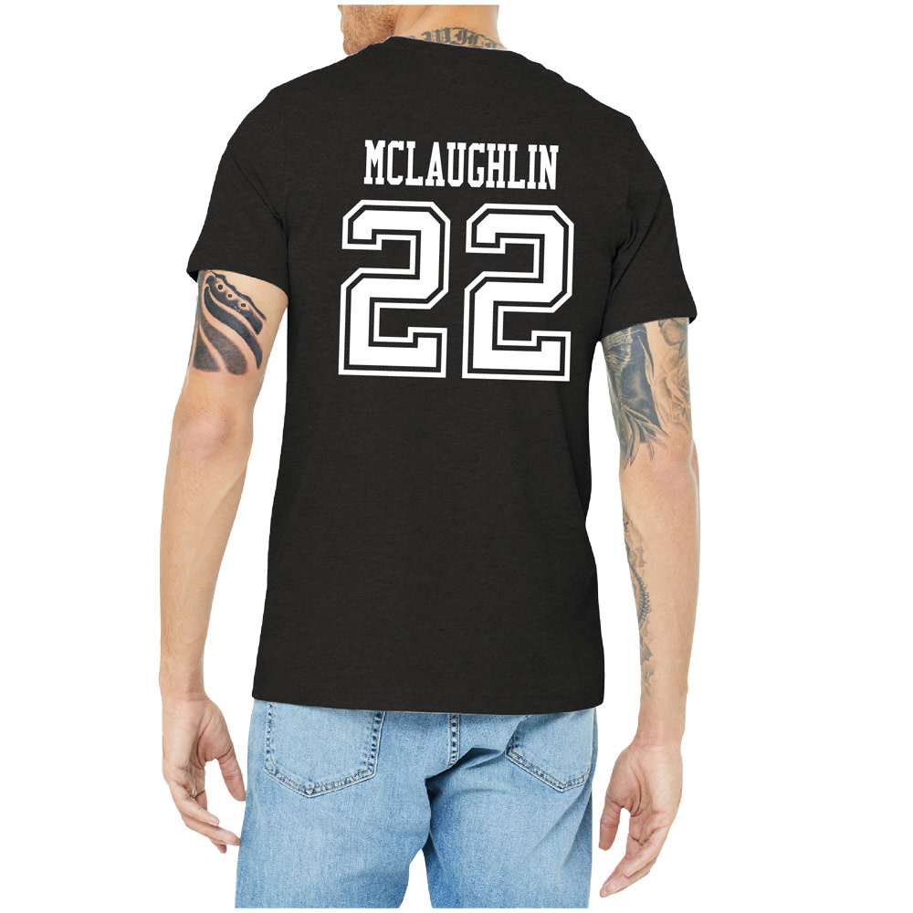 22 Owen McLaughlin ND Hockey Sport Adult Tee Sioux Shop at Ralph