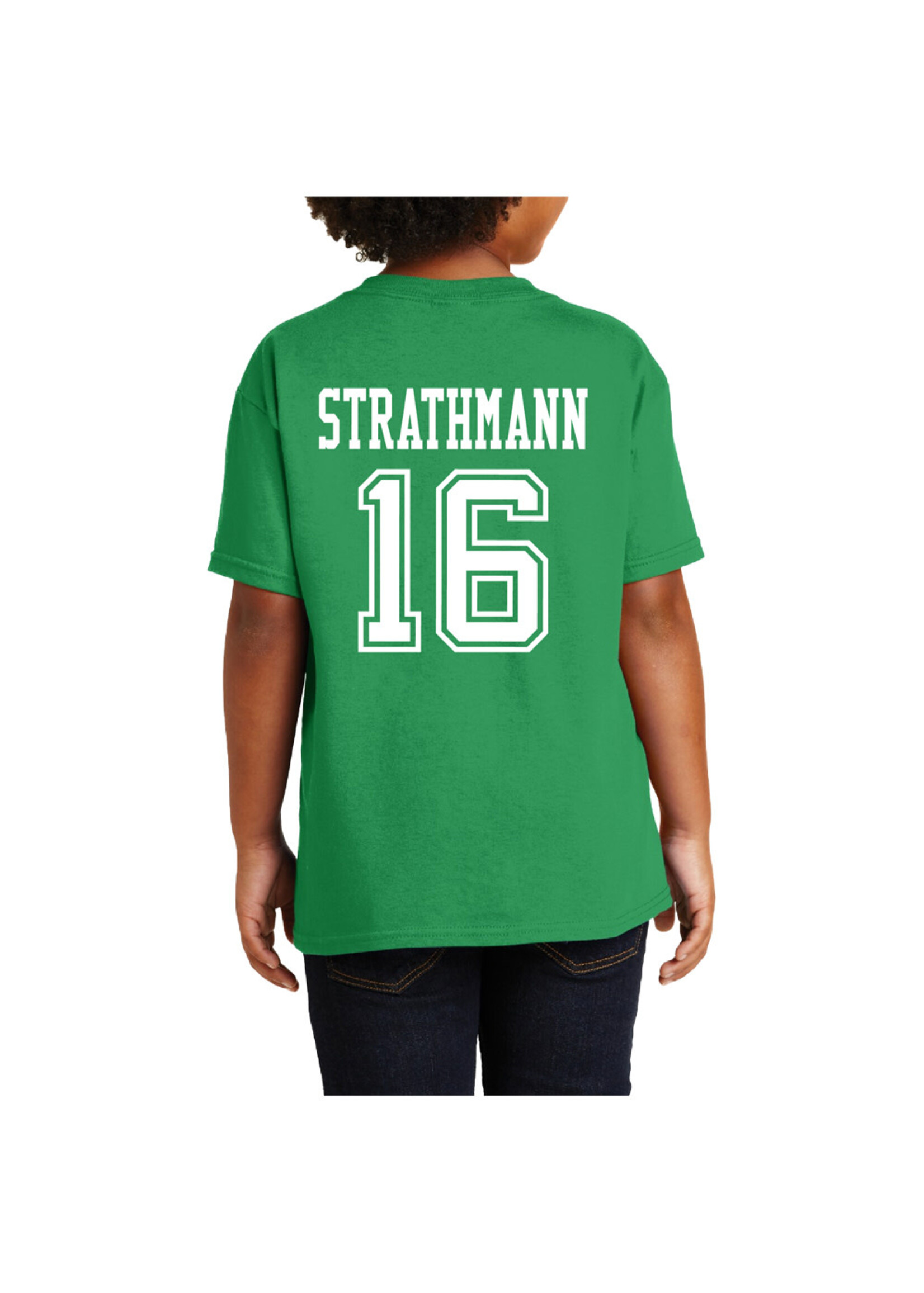 AHUNDYP #16 Andrew Strathmann North Dakota Hockey Sport Youth Tee