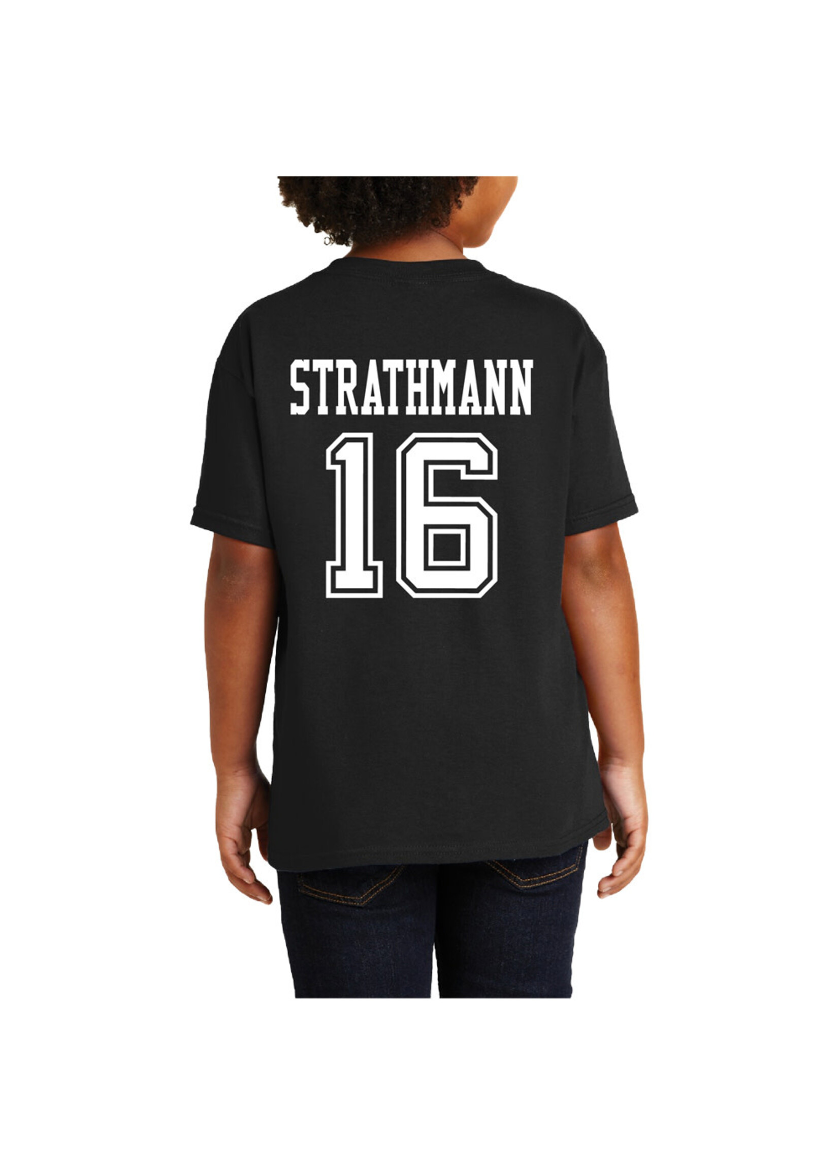 AHUNDYP #16 Andrew Strathmann North Dakota Hockey Sport Youth Tee