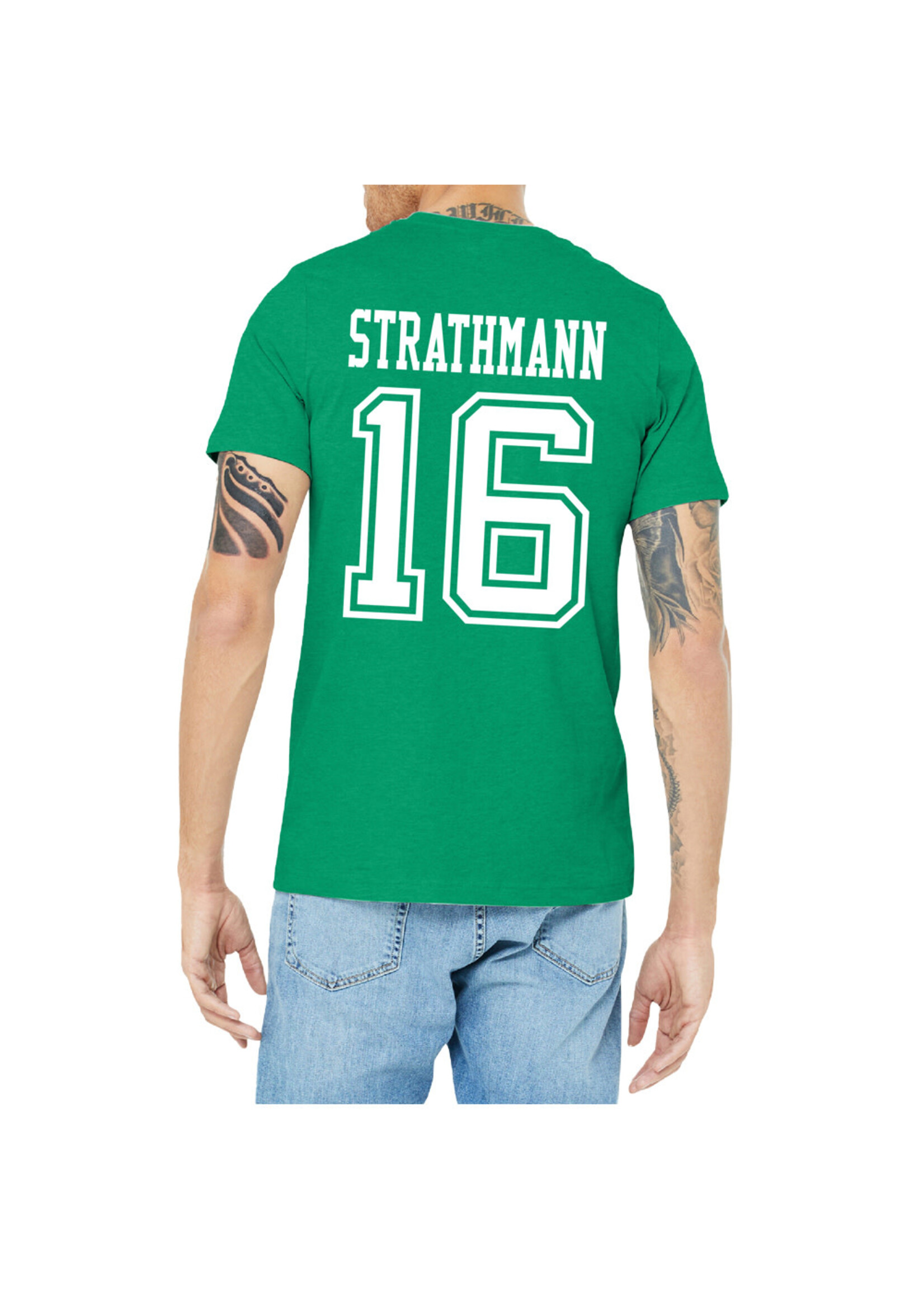 AHUNDYP #16 Andrew Strathmann North Dakota Hockey Sport Adult Tee
