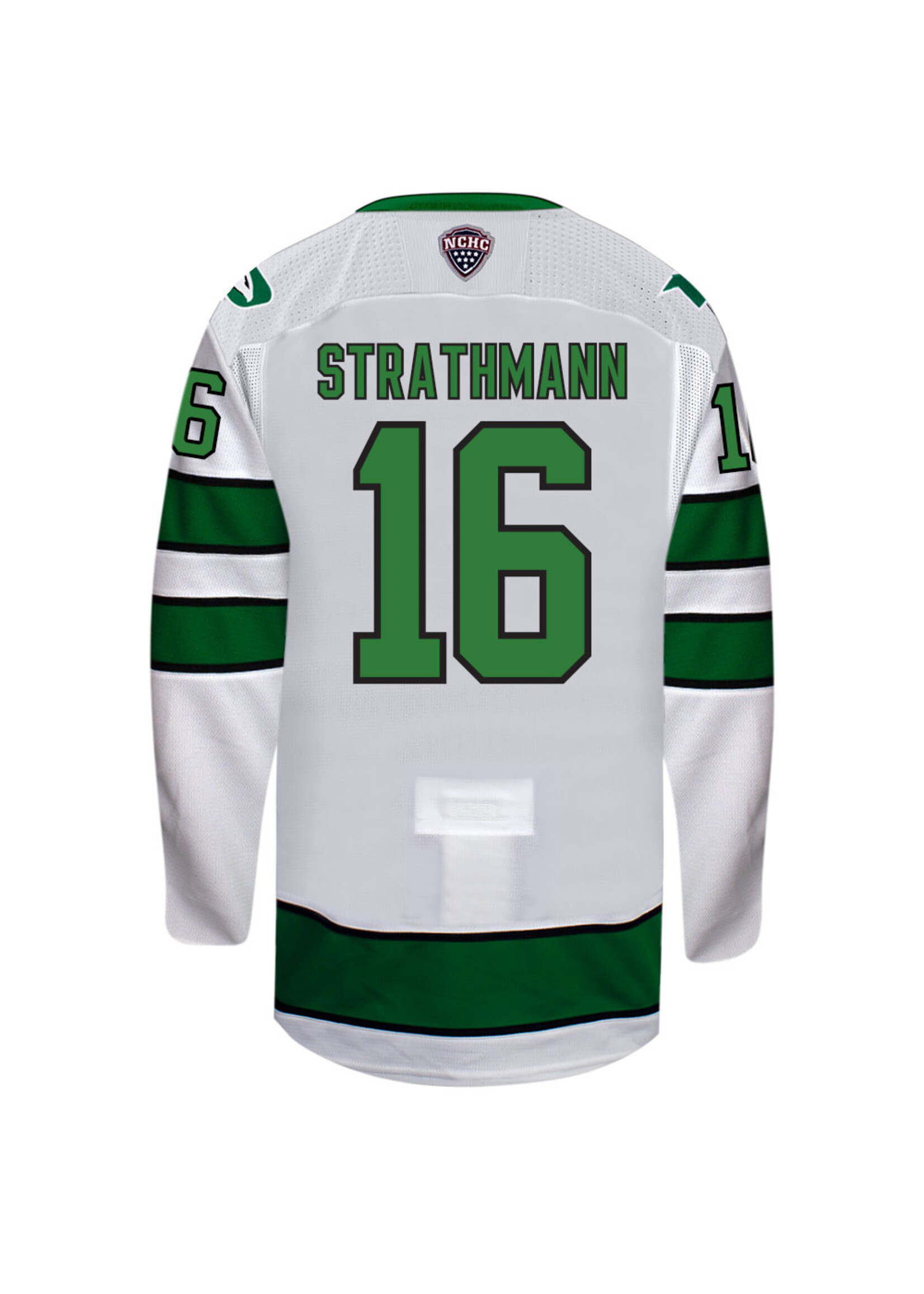 Beauty Unis #16 Andrew Strathmann North Dakota Hockey Beauty Youth Jersey