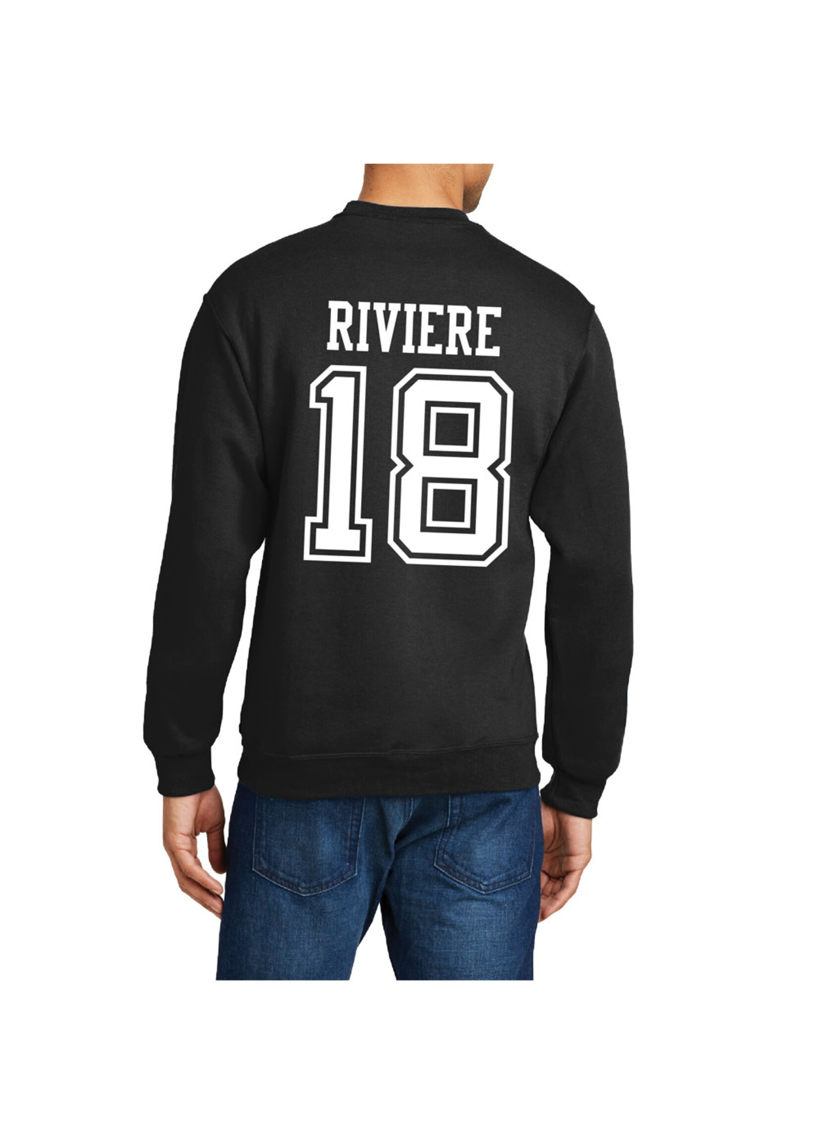 AHUNDYP #18 Katy Riviere North Dakota Volleyball Sport Adult Crew