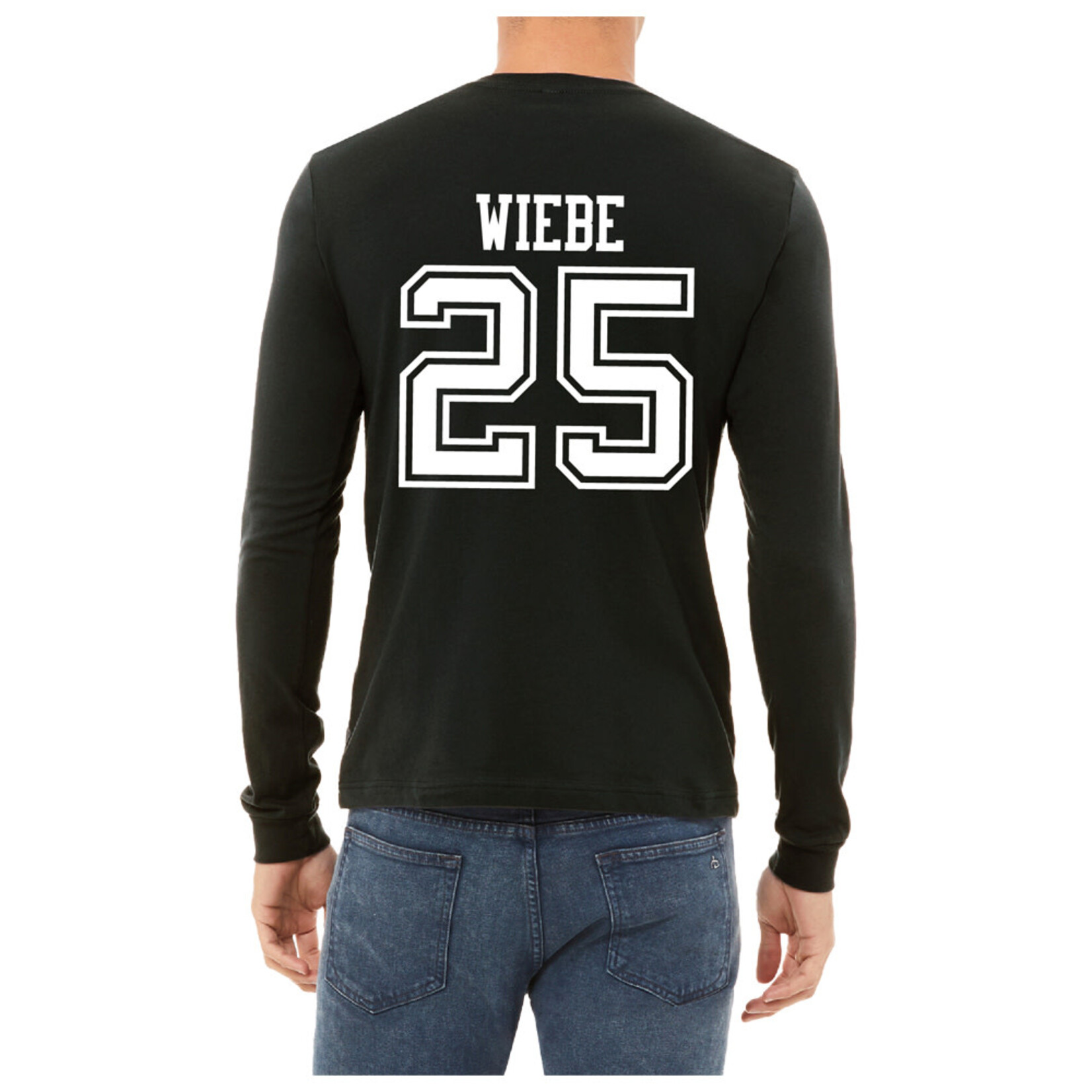 AHUNDYP #25 Abram Wiebe North Dakota Hockey Sport Adult Long Sleeve