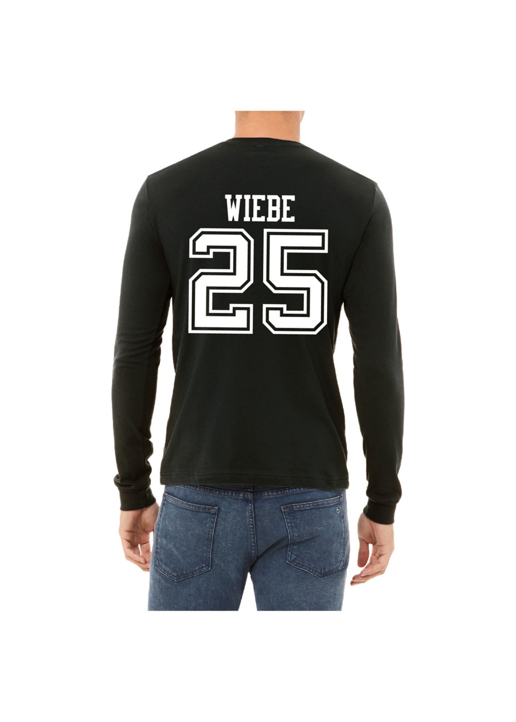 AHUNDYP #25 Abram Wiebe North Dakota Hockey Sport Adult Long Sleeve