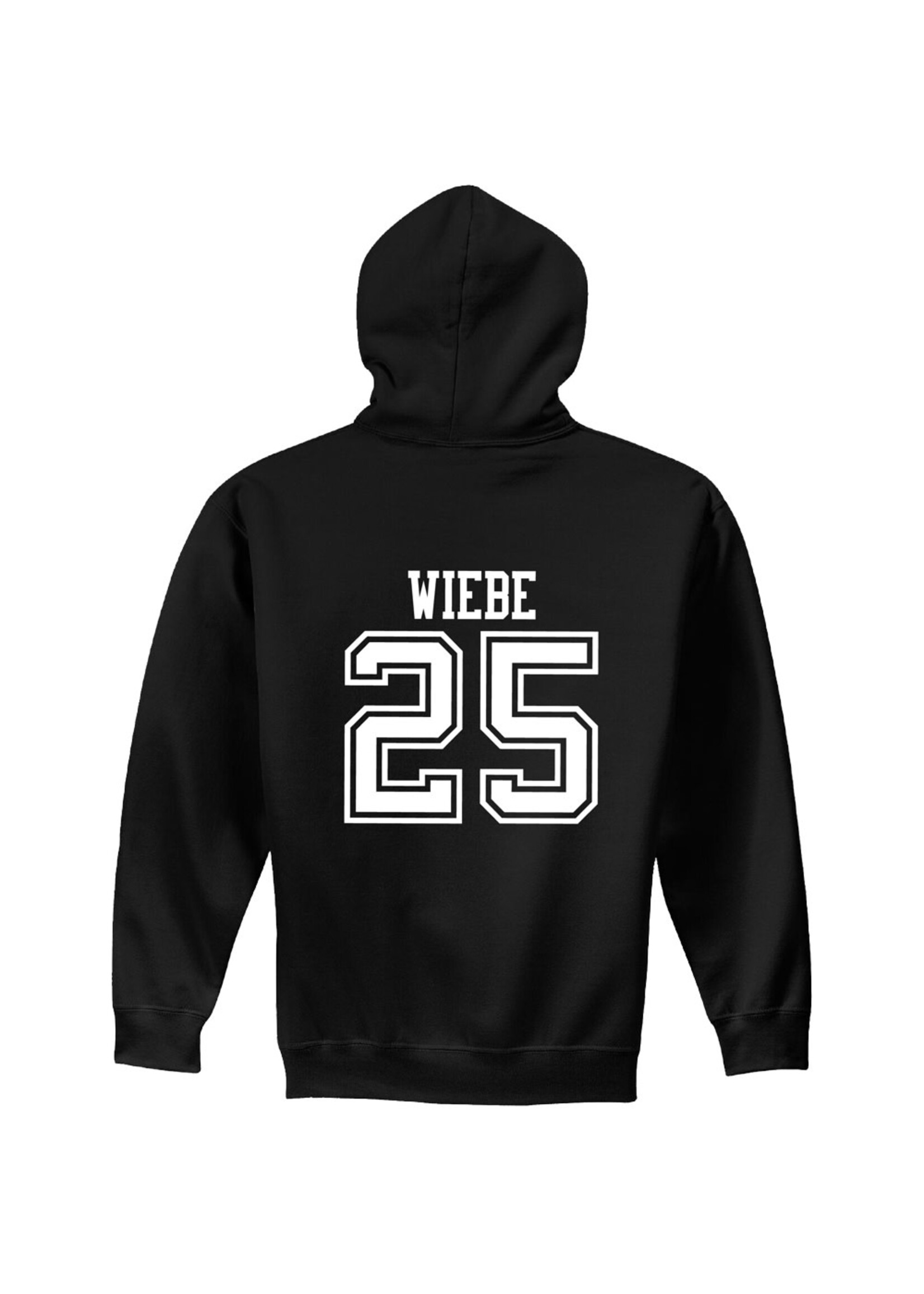 AHUNDYP #25 Abram Wiebe North Dakota Hockey Sport Adult Hood