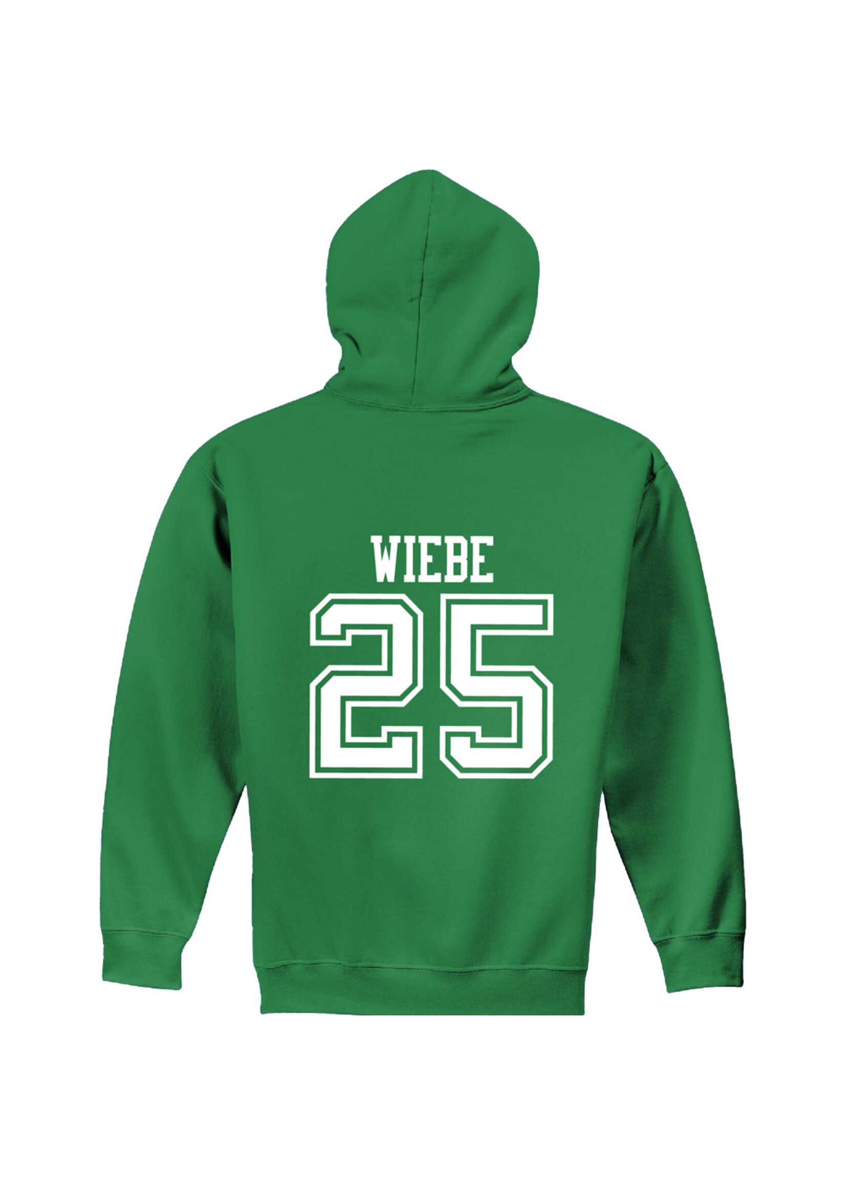 AHUNDYP #25 Abram Wiebe North Dakota Hockey Sport Adult Hood