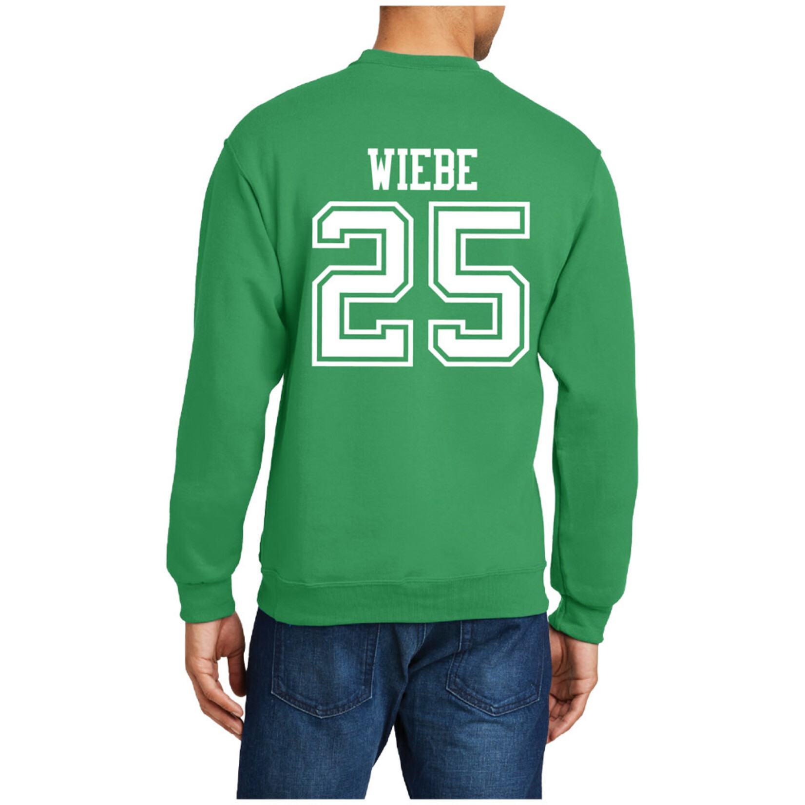 AHUNDYP #25 Abram Wiebe North Dakota Hockey Sport Adult Crew