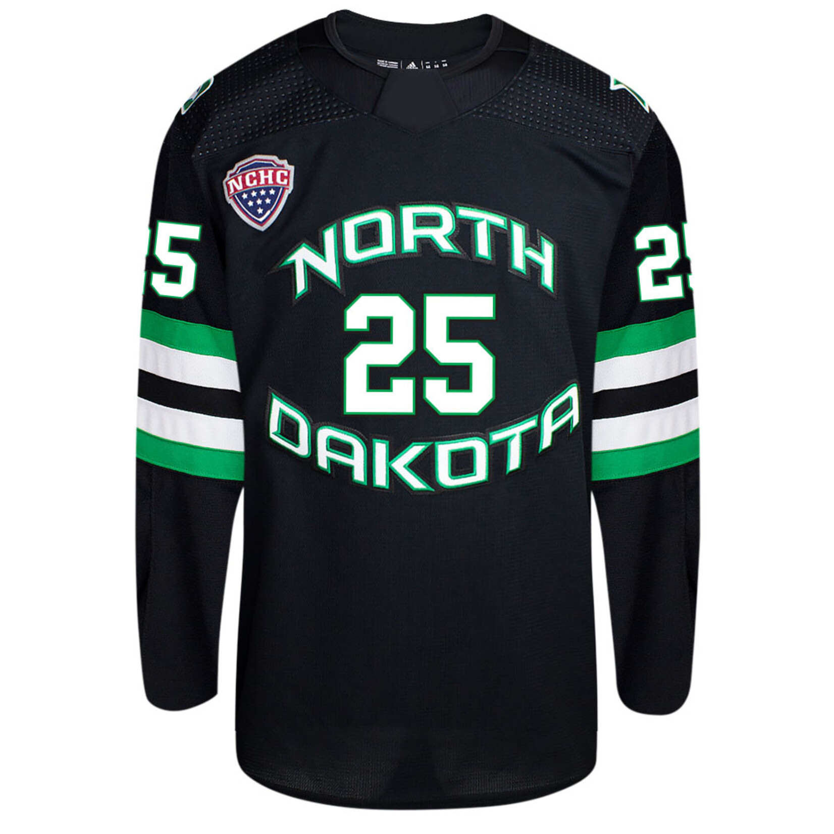 Adidas #25 Abram Wiebe Adidas Authentic North Dakota Hockey Jersey