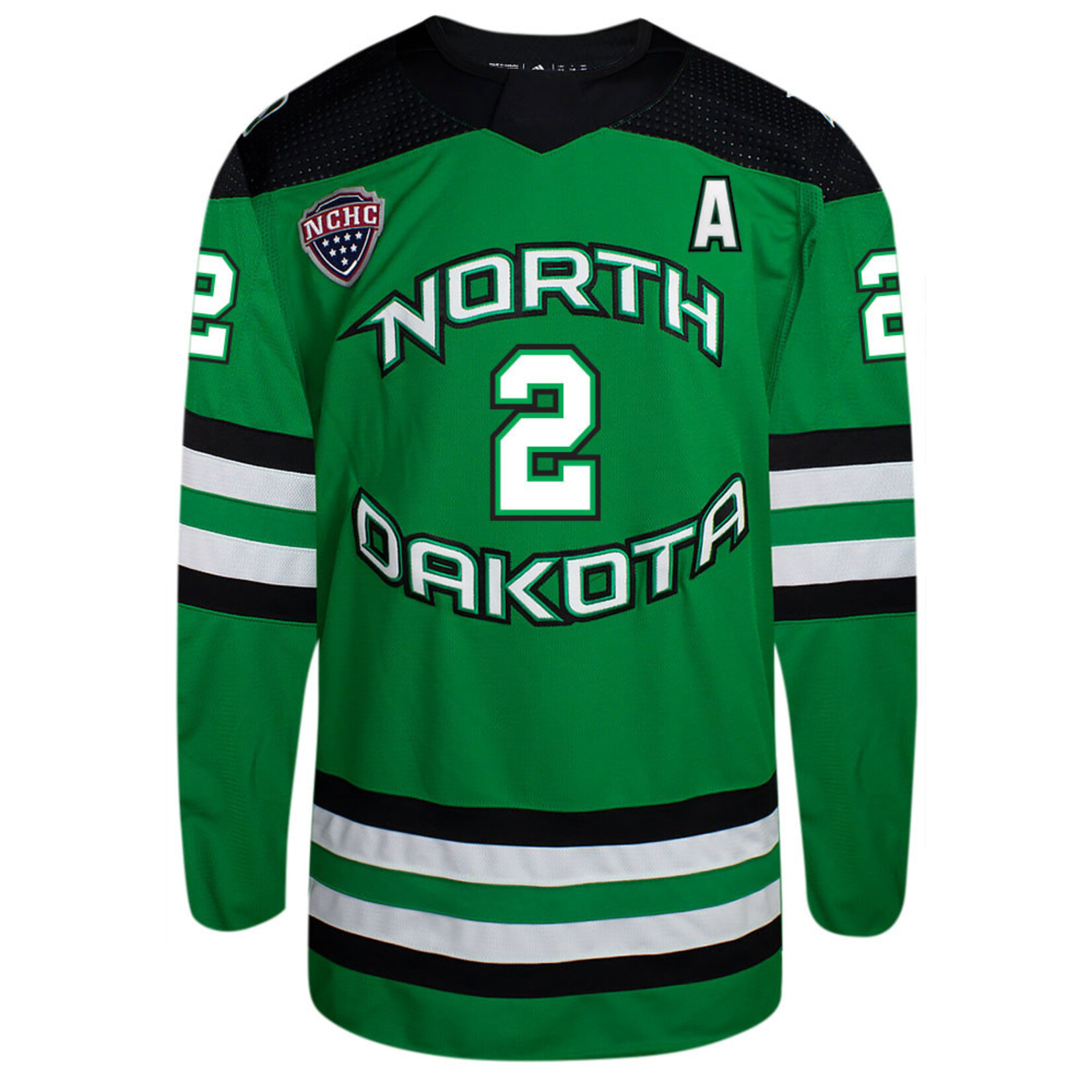 AHUNDYP #2 Bennett Zmolek Adidas Authentic North Dakota Hockey Jersey