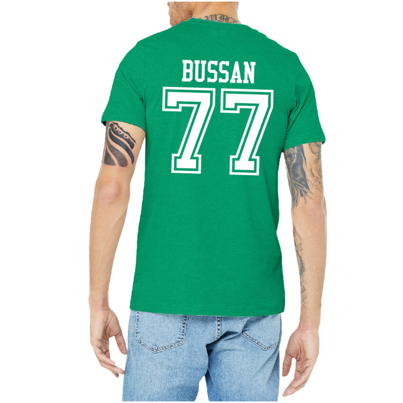 AHUNDYP #77 Mark Bussan North Dakota Football Sport Adult Tee