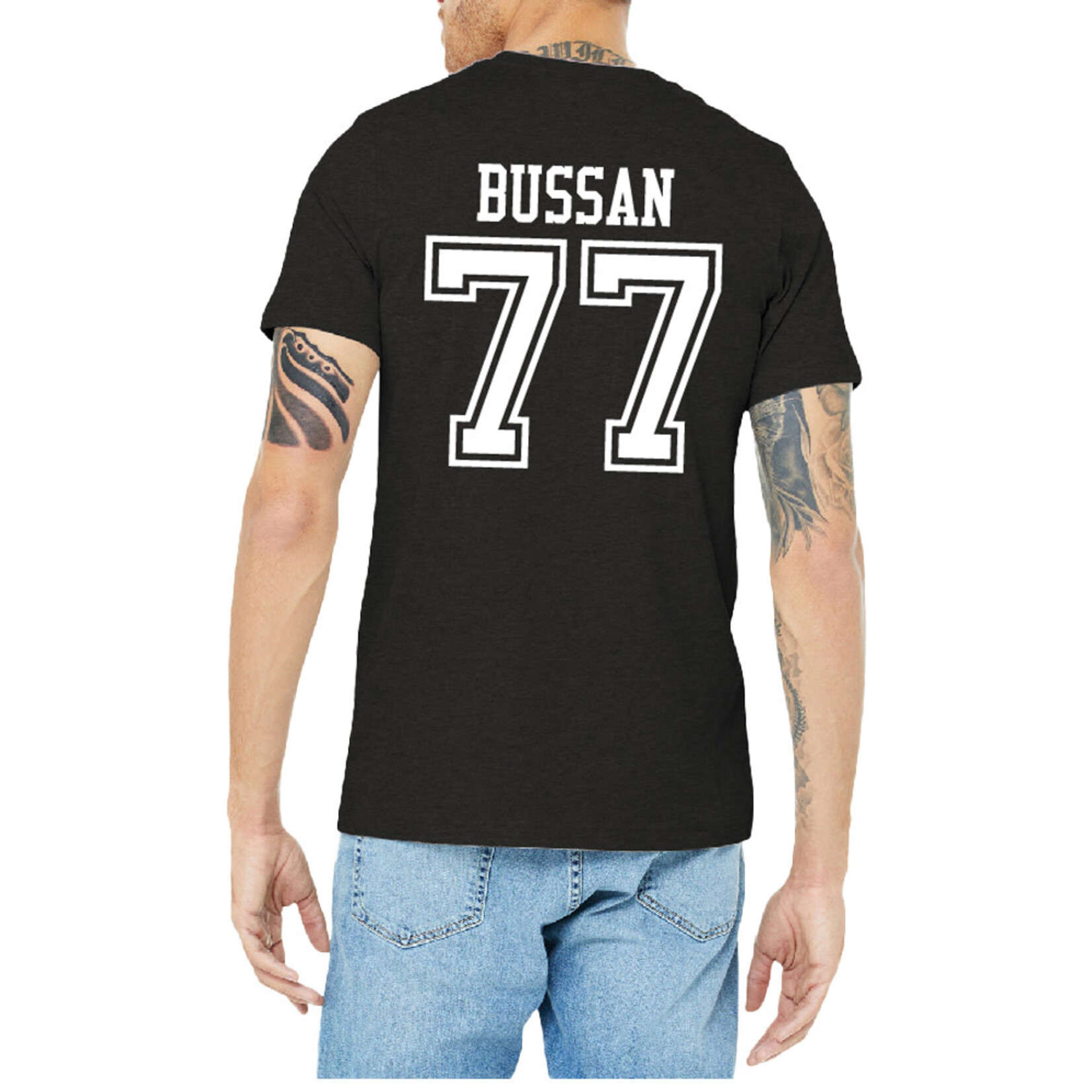 AHUNDYP #77 Mark Bussan North Dakota Football Sport Adult Tee