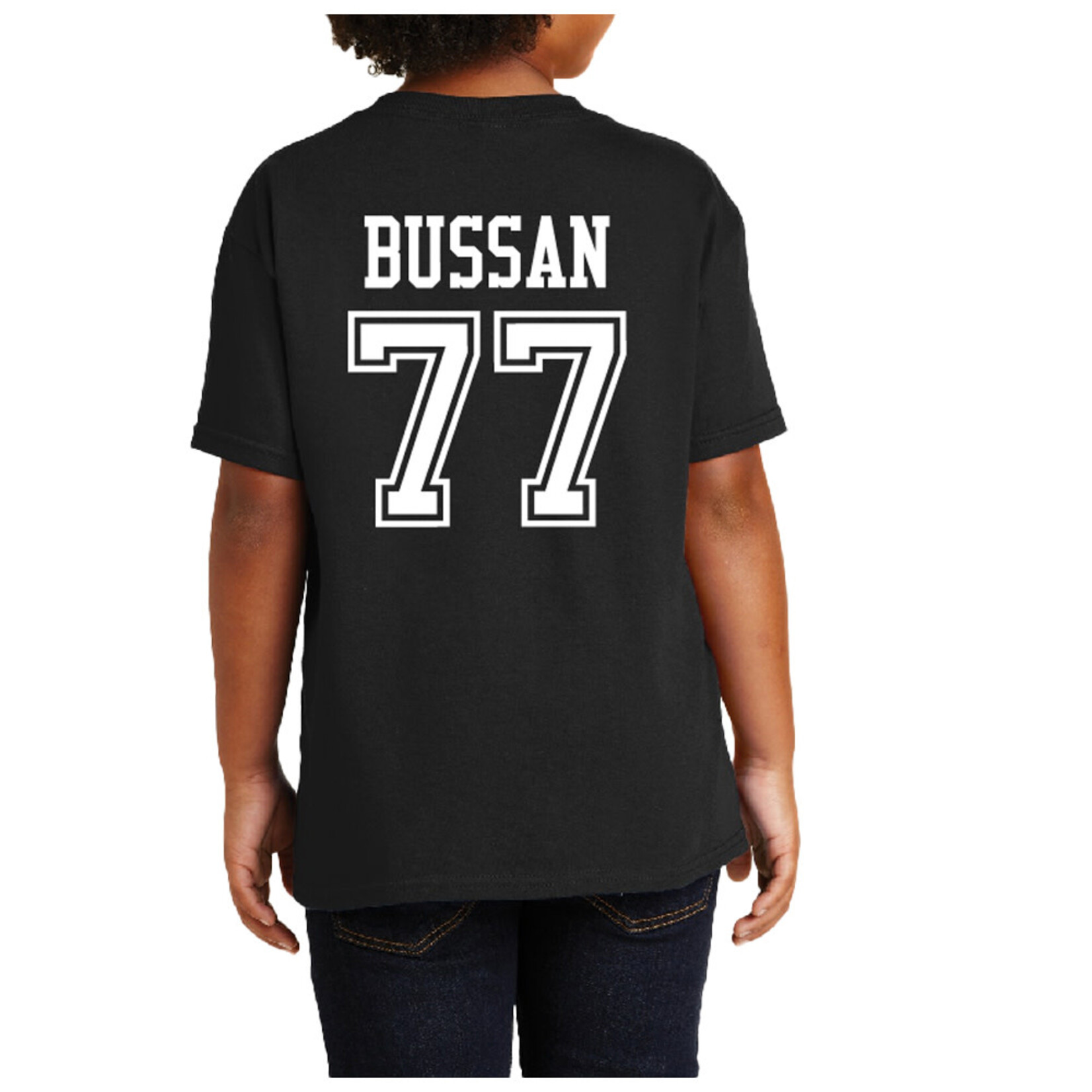 AHUNDYP #77 Mark Bussan North Dakota Football Sport Youth Tee