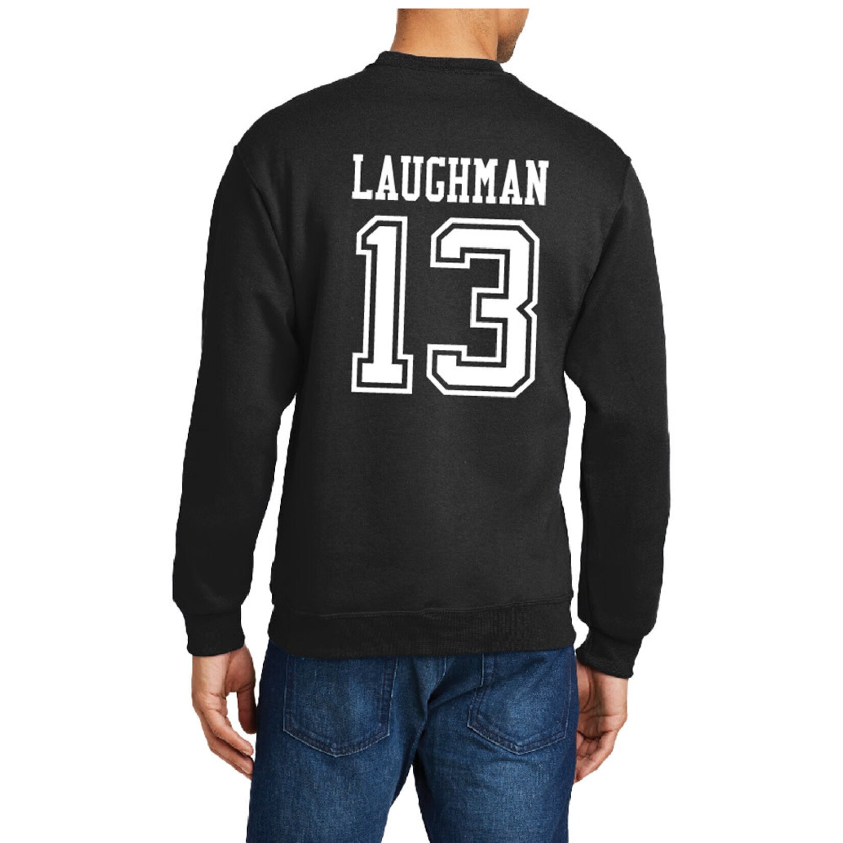 AHUNDYP #13 Kenten Laughman North Dakota Football Sport Adult Crew