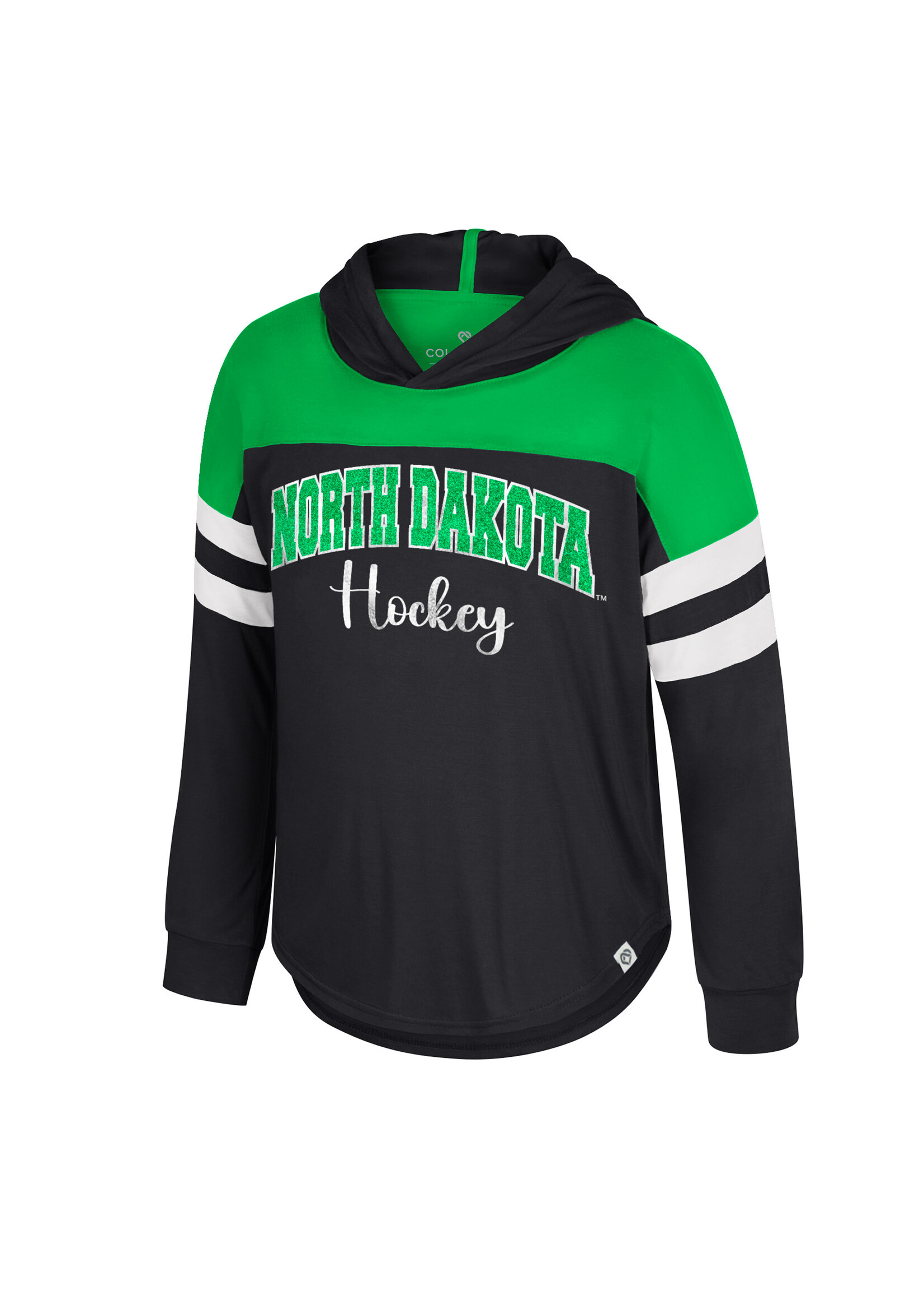 Colosseum Athletics Girls Reflection Hooded Long Sleeve Tee