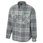 Colosseum Athletics Coal Plaid Button Up Jacket