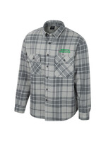 Colosseum Athletics Coal Plaid Button Up Jacket