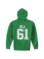 AHUNDYP #61 Wyatt Bell North Dakota Football Sport Adult Hood
