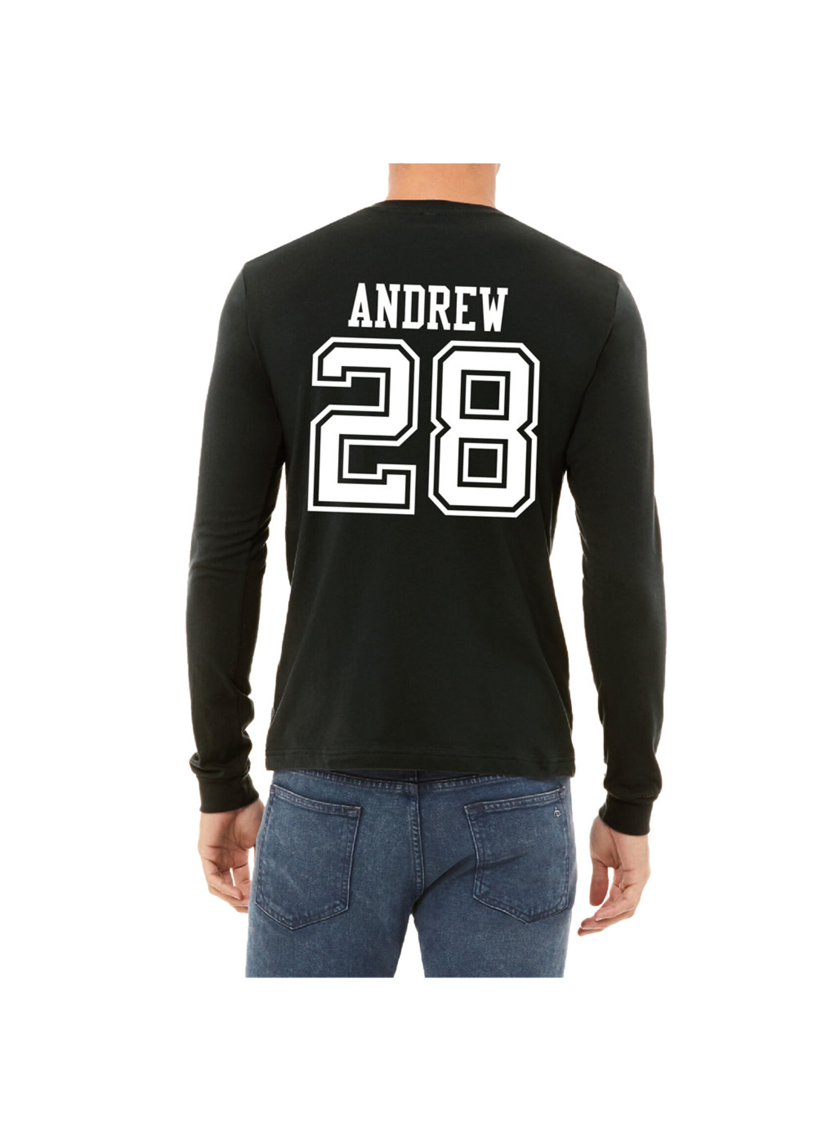 AHUNDYP #28 Dalton Andrew North Dakota Hockey Sport Adult Long Sleeve